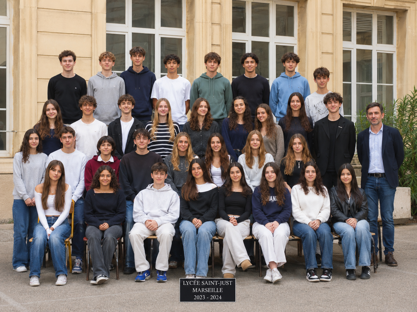 Photo de classe — Lycée Saint-Just, Marseille 2023-2024